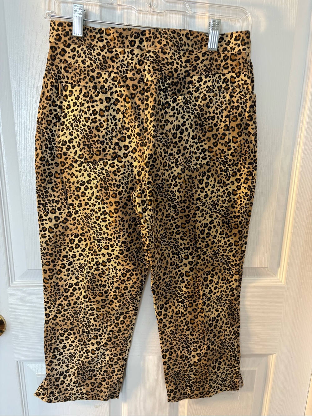 Leopard Print Skinny Jeans in Tan/Black - Picture 2 of 5